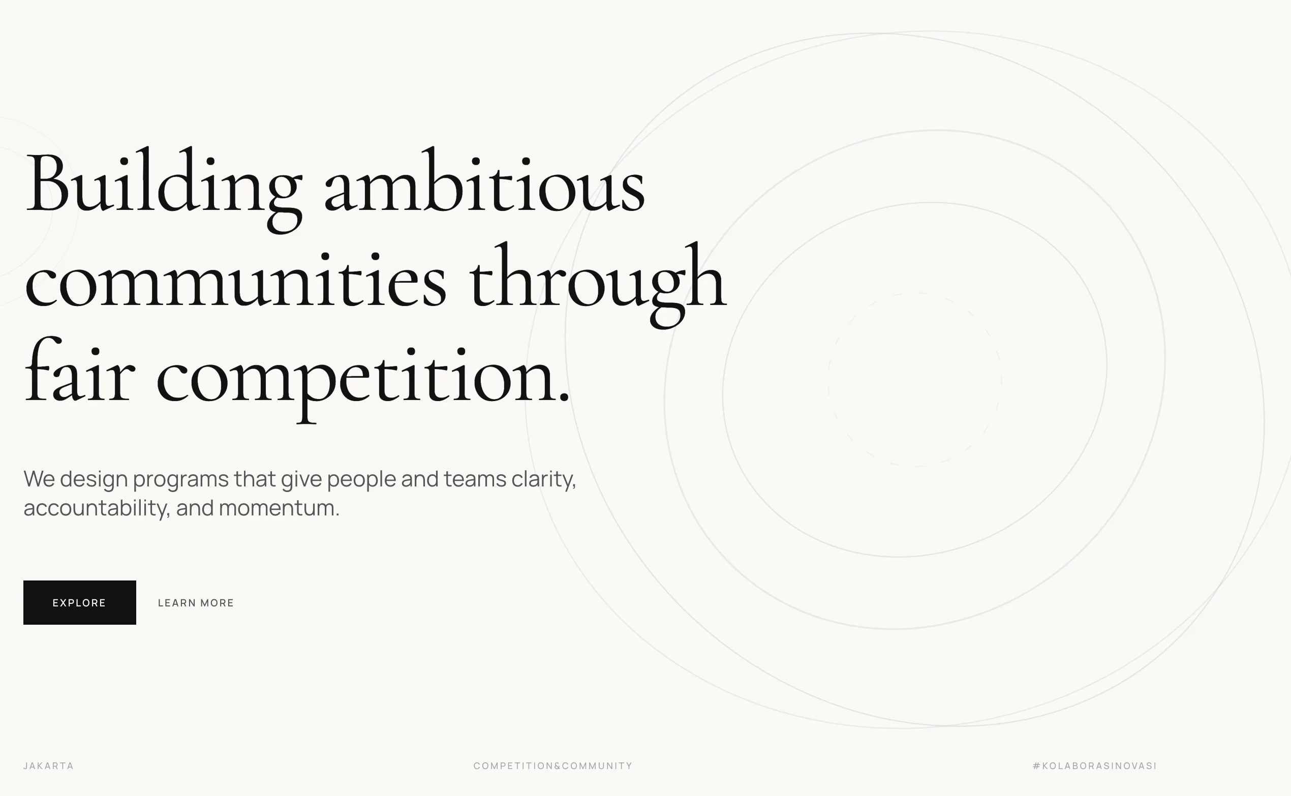 Competition & Community HMIF